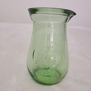 Kendall Farms Green Glass - Family Flower Farm 6 1/8" Vase/ Pitcher